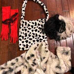 Kids Cruella Costume with accessories